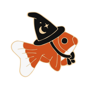 Witch Fish Enamel Pin Badge