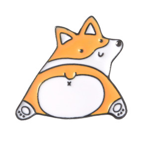 Corgi Butt Enamel Pin Badge
