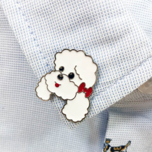 Poodle Enamel Pin Badge