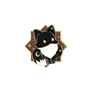 Cat Star Enamel Pin Badge