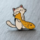 Cat Enamel Pin Badges