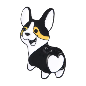 Corgi Dog Enamel Pin Badge