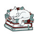 Books Enamel Pin Badges
