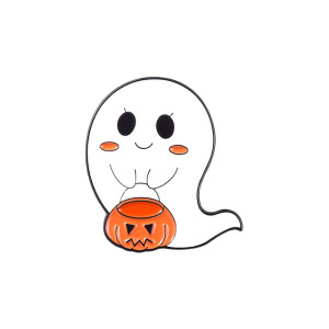 Trick Or Treat Ghost Enamel Pin Badge