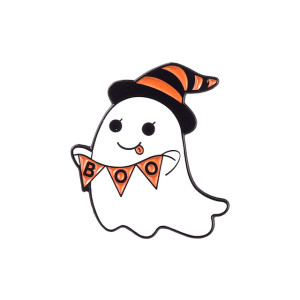 Halloween Ghost Enamel Pin Badge