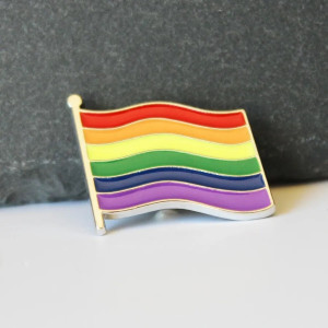 Gay Pride LGBT Rainbow Flag Enamel Pin Badge