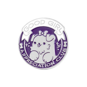 Good Girl Appreciation Club Dog Enamel Pin Badge