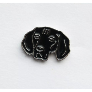 Black Labrador Enamel Pin Badge