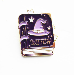 Witches Spell Book Enamel Pin Badge