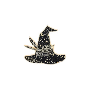 Witches Hat Enamel Pin Badge