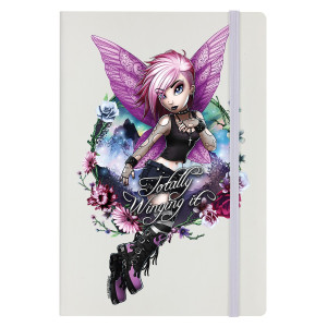 Totally Winging It Cream A5 Hard Cover Notebook