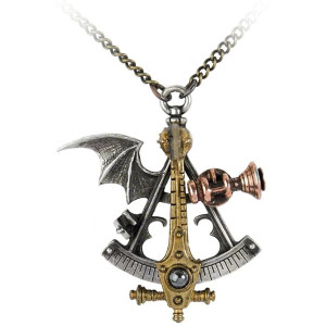 Cloud Pilots Sextant Steampunk Necklace From Alchemy 