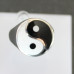 Yin Yang Sterling Silver and Enamel Ring