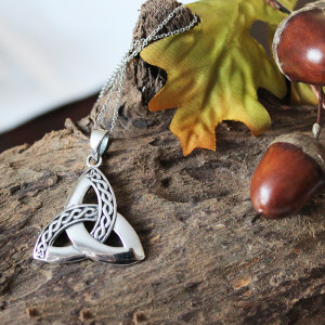 Sterling Silver Celtic Trinity Necklace