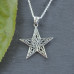 Celtic Knotwork Pentagram Necklace In Sterling Silver By Peter Stone