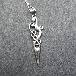 Sterling Silver Urnes Viking Pendant By Peter Stone