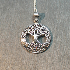 Classic Tree Of Life Necklace In Sterling Silver