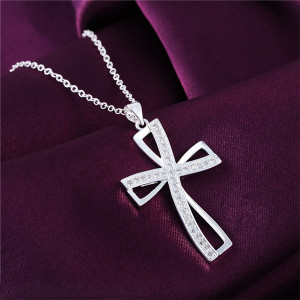 Crystal Cross Necklace