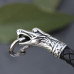 Genuine Leather Dragons Head Bracelet