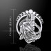 Moon Goddess Necklace In Sterling Silver by Peter Stone