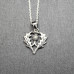 Celtic Thistle Necklace In Sterling Silver by Peter Stone