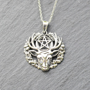 Hart Of The Wild Wood Sterling Silver Necklace By Lisa Parker