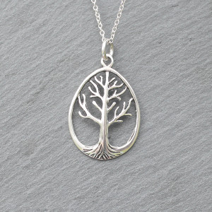 Sterling Silver Tree Of Life Necklace