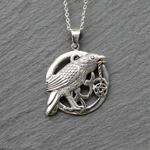 Lisa Parker Raven Necklace in Sterling Silver