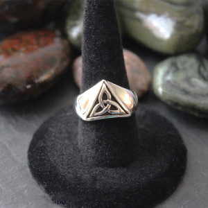 Celtic Trinity Ring In Sterling Silver