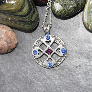 Celtic Cross Heart Necklace