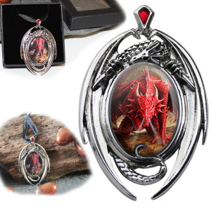 Dragons Lair Enchanted Cameo Necklace By Anne Stokes