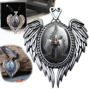 Prayer For The Fallen Enchanted Cameo Necklace By Anne Stokes