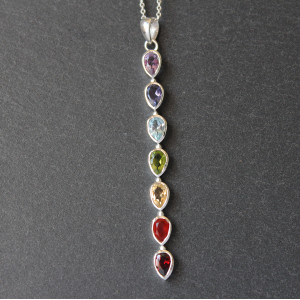 Sterling Silver Chakra Necklace