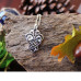 Sterling Silver Celtic Birds Necklace By Peter Stone