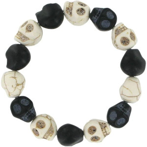 Elasticated Skull Bracelet