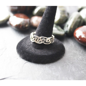 Celtic Weave Ring In Sterling Silver