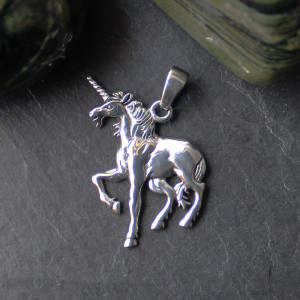 Unicorn Necklace In Sterling Silver