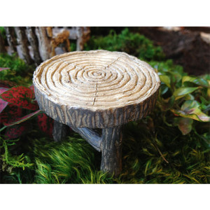 Tree Stump Table for a Fairy Garden