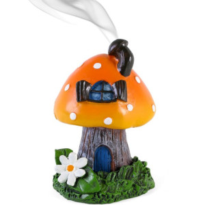 Lisa Parker Orange Toadstool Incense Cone Burner