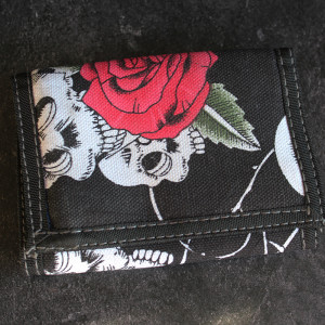 Skull And Roses Design Wallet