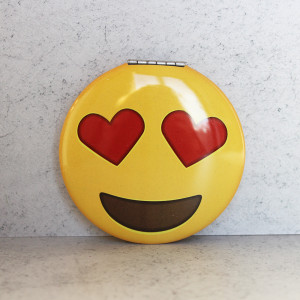 Hearts Emoji Handbag Mirror
