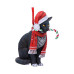 Candy Cane Cat Hanging Ornament by Lisa Parker