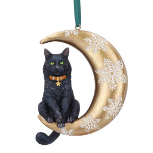 Lisa Parker Moon Cat Hanging Decoration