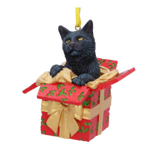 Lisa Parker Gift Cat Hanging Christmas Ornament