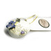 Cute Dragon Hatchling Keyring In Blue
