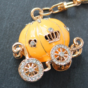 Cinderella Coach Keyring or Bag Charm