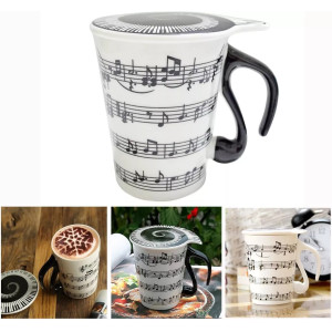 Music Style Mug With Matching Coaster