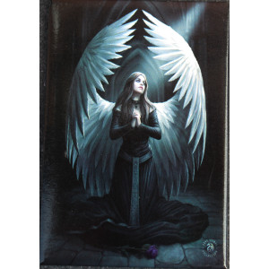 Prayer For The Fallen Fridge Magnet by Anne Stokes