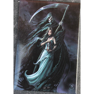 Summon The Reaper Gothic Fridge Magnet by Anne Stokes