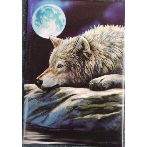 Lisa Parker Wolf Fridge Magnet